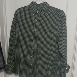 Green plaid dress shirt